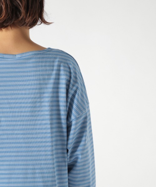 ORCIVAL（オーシバル）の「【ORCIVAL(オーシバル)】STRIPE BIGプルオーバー（Tシャツ/カットソー・レディース・ライトブルー/ブラック/ベージュ・FREE）」の20枚目の写真