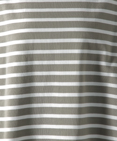 ORCIVAL（オーシバル）の「【ORCIVAL(オーシバル)】STRIPE BIGプルオーバー（Tシャツ/カットソー・レディース・ライトブルー/ブラック/ベージュ・FREE）」の22枚目の写真