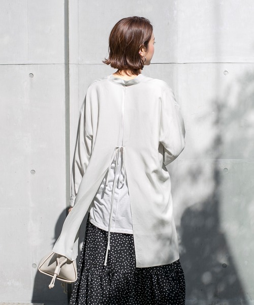 DouDou（ドゥドゥ）の「バックリボンブラウス（シャツ/ブラウス・レディース・オフホワイト/ミント/ピンク・FREE）」の17枚目の写真