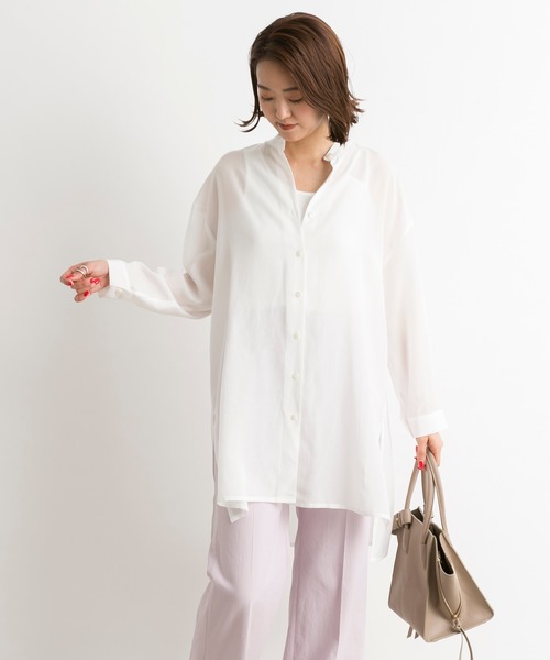 DouDou（ドゥドゥ）の「バックリボンブラウス（シャツ/ブラウス・レディース・オフホワイト/ミント/ピンク・FREE）」の5枚目の写真