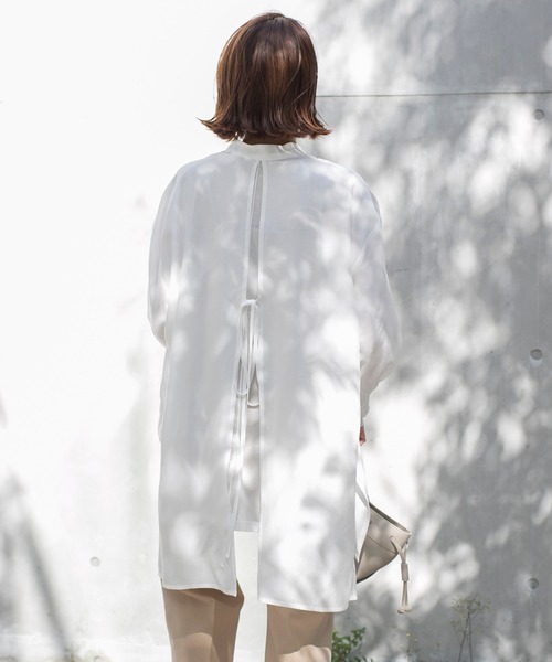 DouDou（ドゥドゥ）の「バックリボンブラウス（シャツ/ブラウス・レディース・オフホワイト/ミント/ピンク・FREE）」の7枚目の写真