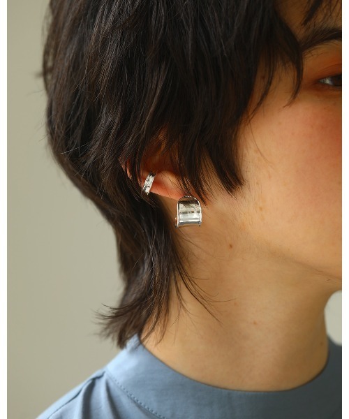 TODAYFUL（トゥデイフル）の「フープニュアンスイヤーカフ（イヤリング（片耳用）・レディース・シルバー/ゴールド・FREE）」の4枚目の写真