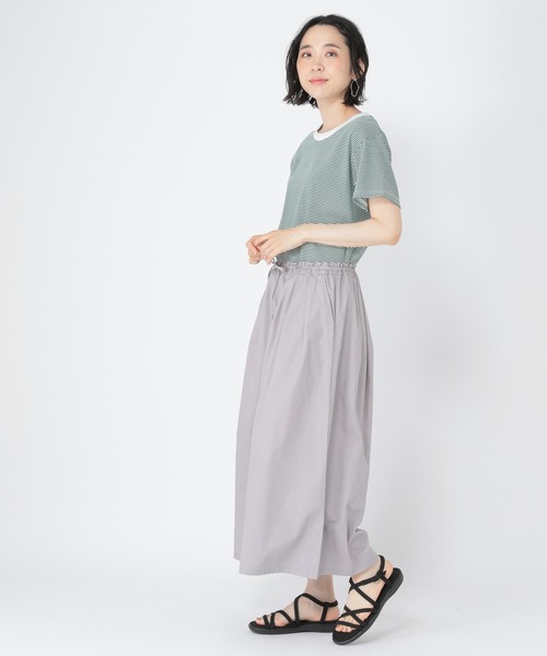 studio CLIP（スタディオクリップ）の「オーガニックコットンアソートTシャツ（Tシャツ/カットソー・レディース・オフホワイト/グリーン/ベージュ/ブラック/ブラウン・LARGE/MEDIUM）」の18枚目の写真