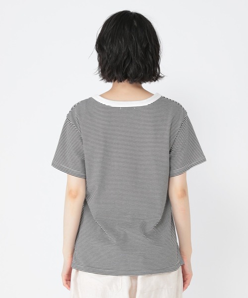 studio CLIP（スタディオクリップ）の「オーガニックコットンアソートTシャツ（Tシャツ/カットソー・レディース・オフホワイト/グリーン/ベージュ/ブラック/ブラウン・LARGE/MEDIUM）」の15枚目の写真