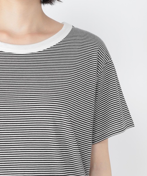 studio CLIP（スタディオクリップ）の「オーガニックコットンアソートTシャツ（Tシャツ/カットソー・レディース・オフホワイト/グリーン/ベージュ/ブラック/ブラウン・LARGE/MEDIUM）」の14枚目の写真