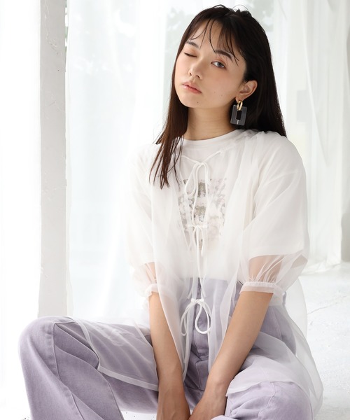 one after another NICE CLAUP（ワンアフターアナザーナイスクラップ）の「硫化ハイウエストパンツ（デニムパンツ・レディース・ピンクベージュ/パープル/アイボリー/ネイビー・SMALL/MEDIUM）」の8枚目の写真