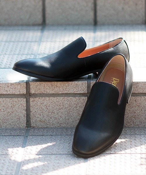Dedes(デデス)の「Dedes /ベーシックデザイン オペラシューズ スリッポン シンプル ローファー風 通年対応 メンズシューズ (5200)(スリッポン・メンズ・ブラック系その他/ブラック/ホワイト・44/43/42/41/40)」の2枚目の写真