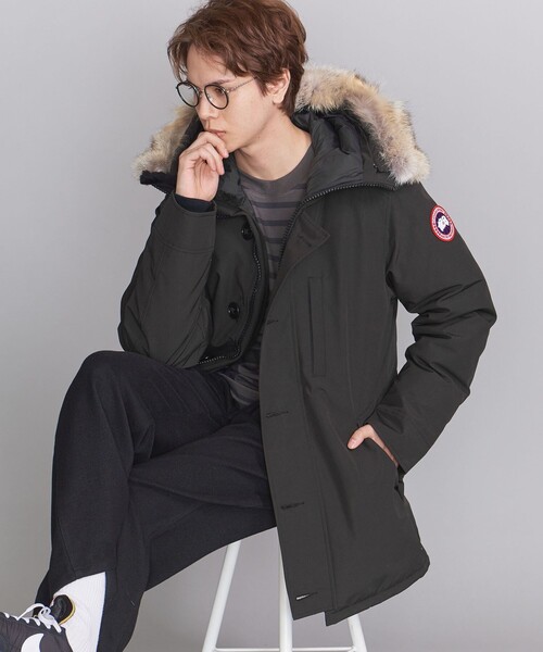 CANADA GOOSE(カナダグース)の「<CANADA GOOSE(カナダグース)> JASPER PARKA/ジャスパー □□(ダウンジャケット/コート・メンズ・ネイビー/ブラック/ベージュ・X-SMALL/MEDIUM/SMALL/LARGE/X-LARGE)」の10枚目の写真