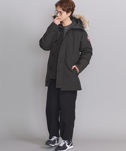 CANADA GOOSE(カナダグース)の「<CANADA GOOSE(カナダグース)> JASPER PARKA/ジャスパー □□(ダウンジャケット/コート・メンズ・ネイビー/ブラック/ベージュ・X-SMALL/MEDIUM/SMALL/LARGE/X-LARGE)」の5枚目の写真