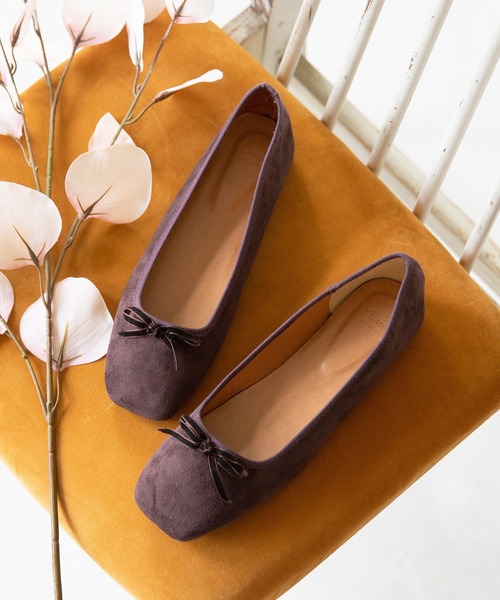 セール ベロアリボン バレエシューズ バレエシューズ Menue メヌエ のファッション通販 Zozotown