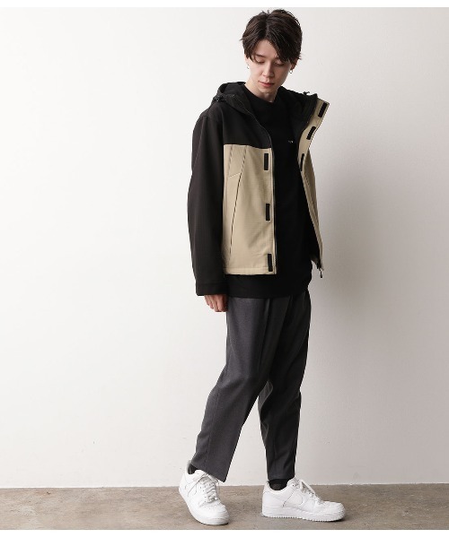 JUNRED(ジュンレッド)の「ソフトシェルマウンテンパーカー(マウンテンパーカー・メンズ・ブラック/ベージュ/カーキ/ネイビー・M/L/LL)」の12枚目の写真