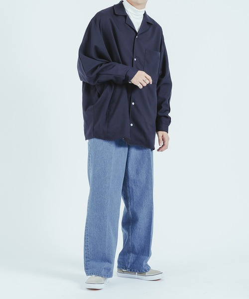 epnok(エプノック)の「センタープレスワイドデニム(その他パンツ・メンズ・ブラック/サックスブルー/インディゴブルー・MEDIUM/LARGE)」の16枚目の写真