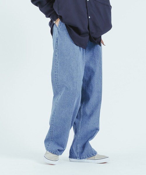 epnok(エプノック)の「センタープレスワイドデニム(その他パンツ・メンズ・ブラック/サックスブルー/インディゴブルー・MEDIUM/LARGE)」の15枚目の写真