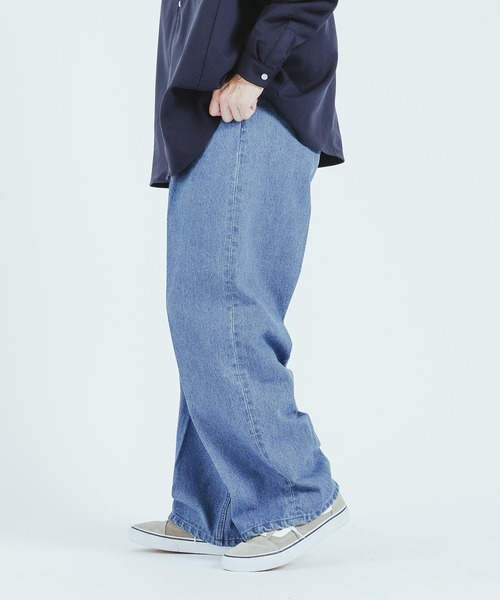 epnok(エプノック)の「センタープレスワイドデニム(その他パンツ・メンズ・ブラック/サックスブルー/インディゴブルー・MEDIUM/LARGE)」の9枚目の写真