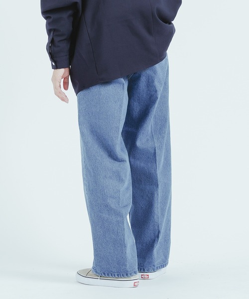 epnok(エプノック)の「センタープレスワイドデニム(その他パンツ・メンズ・ブラック/サックスブルー/インディゴブルー・MEDIUM/LARGE)」の4枚目の写真