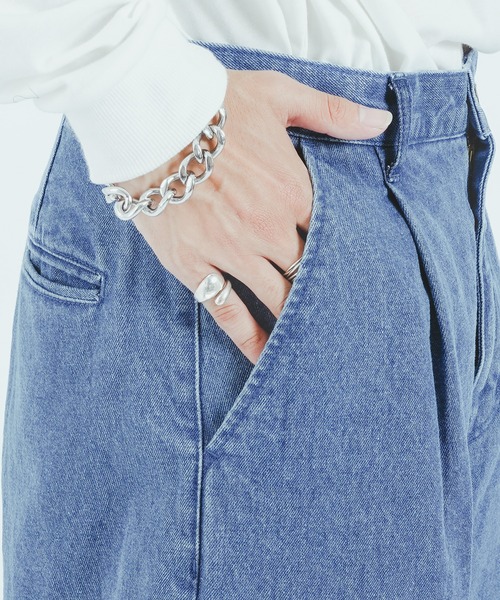 epnok(エプノック)の「センタープレスワイドデニム(その他パンツ・メンズ・ブラック/サックスブルー/インディゴブルー・MEDIUM/LARGE)」の22枚目の写真