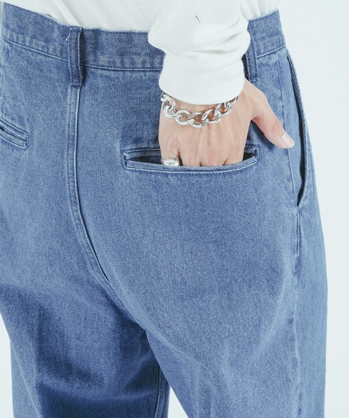 epnok(エプノック)の「センタープレスワイドデニム(その他パンツ・メンズ・ブラック/サックスブルー/インディゴブルー・MEDIUM/LARGE)」の5枚目の写真