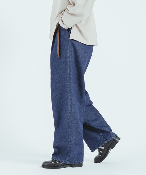 epnok(エプノック)の「センタープレスワイドデニム(その他パンツ・メンズ・ブラック/サックスブルー/インディゴブルー・MEDIUM/LARGE)」の17枚目の写真