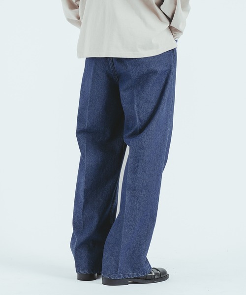 epnok(エプノック)の「センタープレスワイドデニム(その他パンツ・メンズ・ブラック/サックスブルー/インディゴブルー・MEDIUM/LARGE)」の11枚目の写真