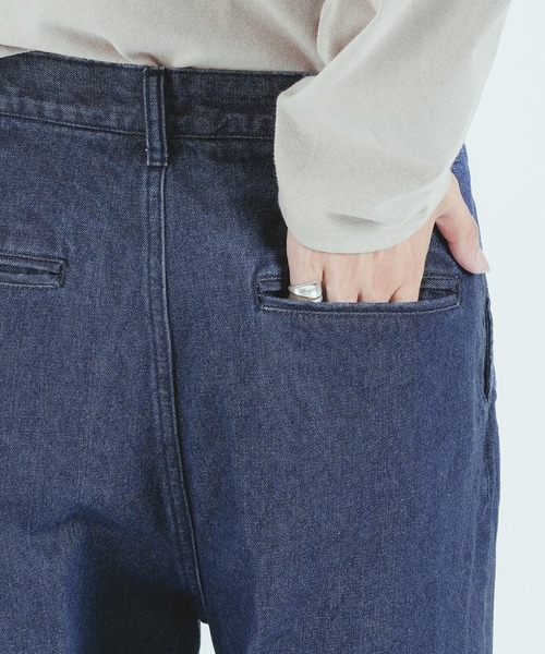 epnok(エプノック)の「センタープレスワイドデニム(その他パンツ・メンズ・ブラック/サックスブルー/インディゴブルー・MEDIUM/LARGE)」の12枚目の写真
