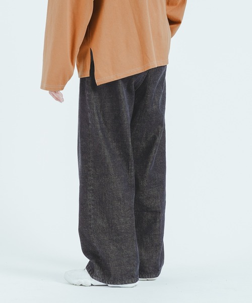 epnok(エプノック)の「センタープレスワイドデニム(その他パンツ・メンズ・ブラック/サックスブルー/インディゴブルー・MEDIUM/LARGE)」の19枚目の写真