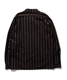 専用　美品 ROTAR ローター クラシック ストライプ 開襟 長袖 シャツ 黒 ROTAR（ローター）の「Classic striped open collar shirt