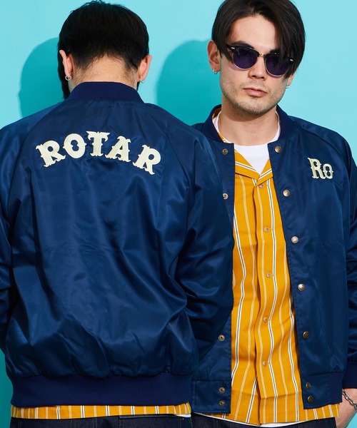 専用　美品 ROTAR ローター クラシック ストライプ 開襟 長袖 シャツ 黒 ROTAR（ローター）の「Classic striped open collar shirt