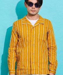 ROTAR（ローター）の「Classic striped open collar shirt