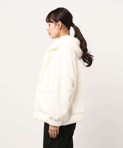 DING（ディング）の「DING/ボアパーカー（パーカー・レディース・ブラック/ブラウン/オフホワイト・FREE）」の5枚目の写真