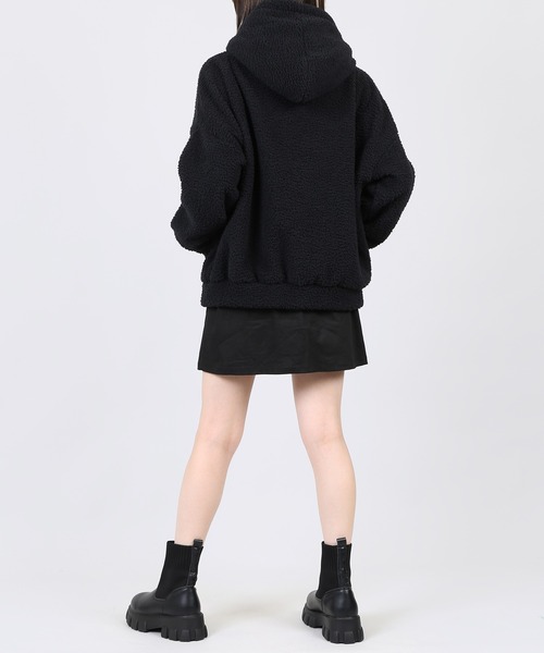 DING（ディング）の「DING/ボアパーカー（パーカー・レディース・ブラック/ブラウン/オフホワイト・FREE）」の9枚目の写真