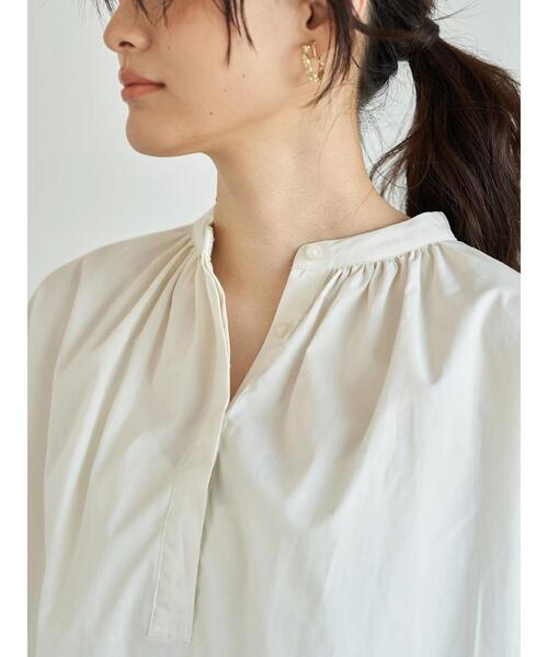 AMERICAN HOLIC(アメリカンホリック)の「イージーケアラウンドギャザーチュニック *(Tシャツ/カットソー・レディース・ストライプ/イエロー/アイボリー/ネイビー・FREE)」の13枚目の写真