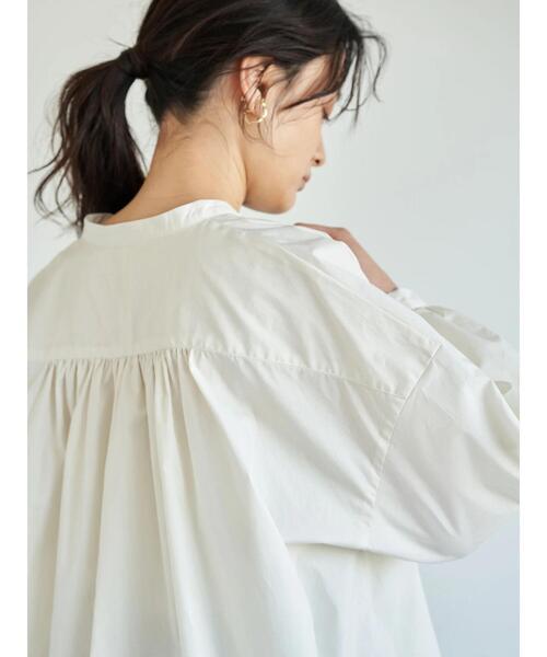 AMERICAN HOLIC(アメリカンホリック)の「イージーケアラウンドギャザーチュニック *(Tシャツ/カットソー・レディース・ストライプ/イエロー/アイボリー/ネイビー・FREE)」の14枚目の写真