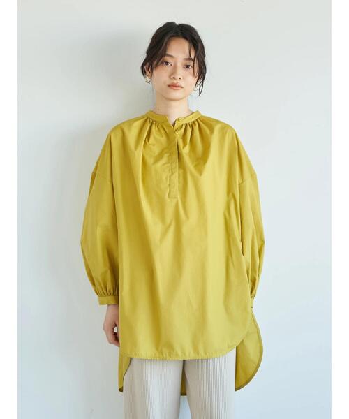 AMERICAN HOLIC(アメリカンホリック)の「イージーケアラウンドギャザーチュニック *(Tシャツ/カットソー・レディース・ストライプ/イエロー/アイボリー/ネイビー・FREE)」の19枚目の写真