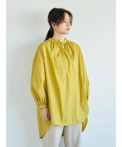 AMERICAN HOLIC(アメリカンホリック)の「イージーケアラウンドギャザーチュニック *(Tシャツ/カットソー・レディース・ストライプ/イエロー/アイボリー/ネイビー・FREE)」の20枚目の写真