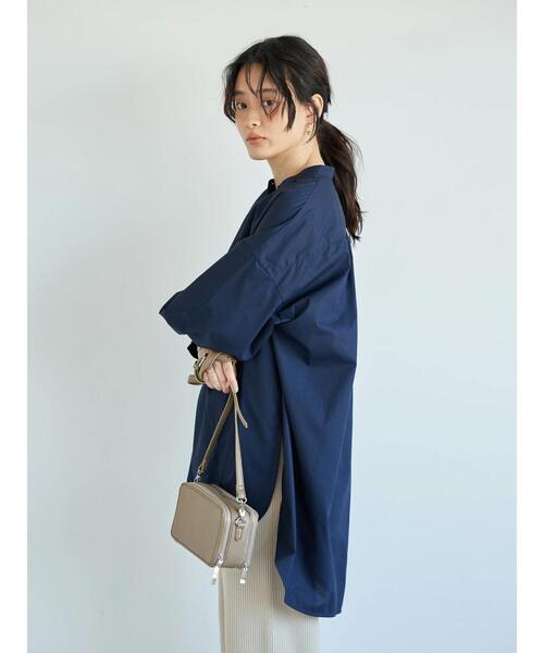 AMERICAN HOLIC(アメリカンホリック)の「イージーケアラウンドギャザーチュニック *(Tシャツ/カットソー・レディース・ストライプ/イエロー/アイボリー/ネイビー・FREE)」の21枚目の写真