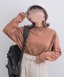 配色ステッチロンT(ユニセックス)