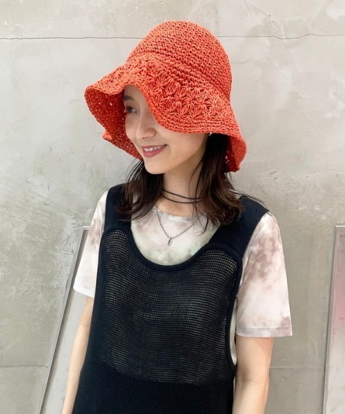 Ray BEAMS（レイビームス）の「Ray BEAMS / チューリップ ハット（ハット・レディース・ナチュラル/オレンジ・ONE SIZE）」の15枚目の写真