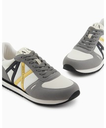 【A|X アルマーニ エクスチェンジ】AXロゴ　レースアップスニーカー