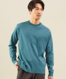 WORK TRIP OUTFITS GREEN LABEL RELAXING | ＜ 機能 / 手洗い可・抗菌 ＞ WTO ガスCO ニットライク クルーネック カットソー(Tシャツ/カットソー)