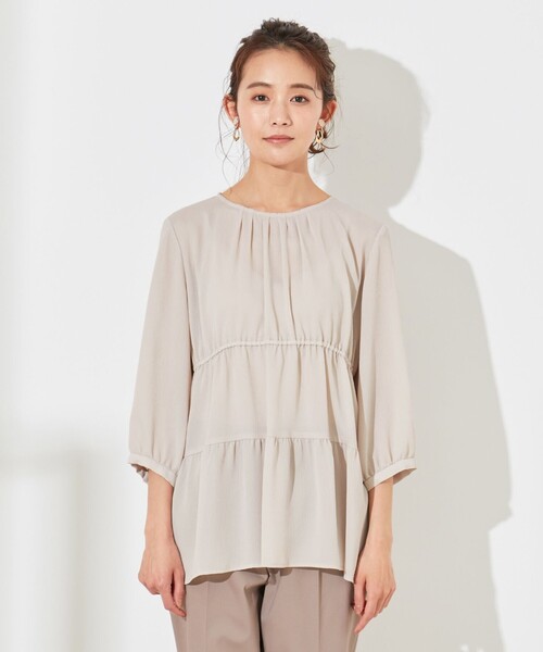 ANY SIS(エニィスィス)の「【洗える】ティアードギャザー ブラウス(シャツ/ブラウス・レディース・ホワイト系/ライラック系/ベージュ系・4)」の11枚目の写真