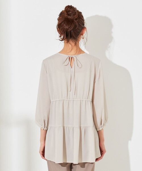 ANY SIS(エニィスィス)の「【洗える】ティアードギャザー ブラウス(シャツ/ブラウス・レディース・ホワイト系/ライラック系/ベージュ系・4)」の13枚目の写真