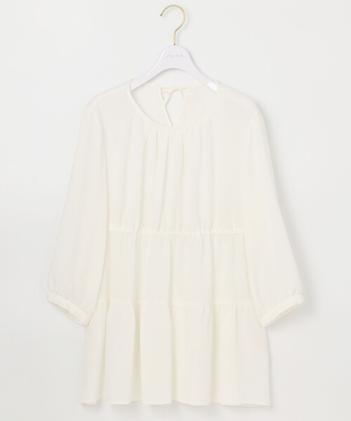ANY SIS(エニィスィス)の「【洗える】ティアードギャザー ブラウス(シャツ/ブラウス・レディース・ホワイト系/ライラック系/ベージュ系・4)」の20枚目の写真