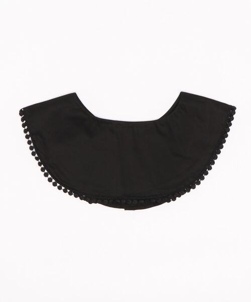 Sugar spoon（シュガースプーン）の「・SUGAR SPOON 2wayボンボンカラーツケエリ＊（付け襟・レディース・オフホワイト/ブラック・FREE）」の3枚目の写真