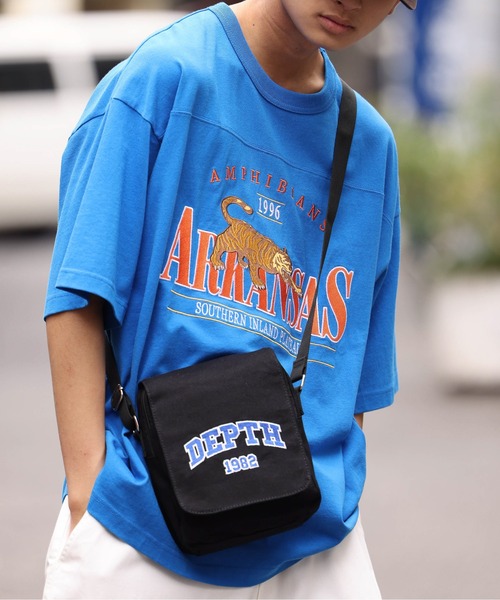 WEGO（ウィゴー）の「WEGO/キャンバスフラップミニショルダーバッグ（ショルダーバッグ・メンズ・ブラック/ブラウン/インディゴブルー/キナリ/その他2/その他1・FREE）」の22枚目の写真