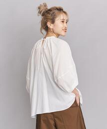 BEAUTY&YOUTH UNITED ARROWS | BY∴ コットンボイルギャザーボリューム6分袖ブラウス -ウォッシャブル-(シャツ/ブラウス)