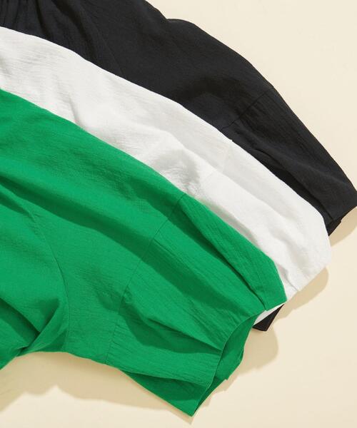 BEAUTY&YOUTH UNITED ARROWS（ビューティーアンドユースユナイテッドアローズ）の「BY∴ コットンボイルギャザーボリューム6分袖ブラウス -ウォッシャブル-（シャツ/ブラウス・レディース・ケリー/ブラック/ホワイト・FREE）」の22枚目の写真