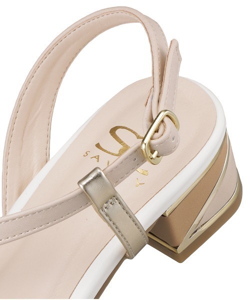 SAVOY（サボイ）の「【SAVOY】<2021SS>スクエアトゥストラップサンダル（サンダル・レディース・ベージュ/アイボリー/ネイビー・S/M/LL/L）」の11枚目の写真