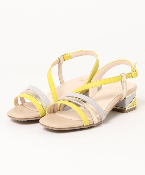 SAVOY（サボイ）の「【SAVOY】<2021SS>スクエアトゥストラップサンダル（サンダル・レディース・ベージュ/アイボリー/ネイビー・S/M/LL/L）」の6枚目の写真