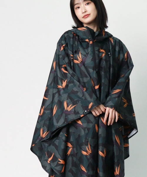 nifty colors(ニフティーカラーズ)の「【 nifty colors / ニフティカラーズ 】 レインポンチョ レインコート 雨具 rain poncho 6026/6032/6031/6034 NIC(レインコート/ポンチョ)」|ブラック