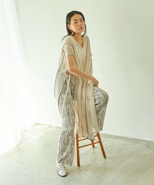 VACANCY（ヴァカンシー）の「メッシュフラットサンダル（サンダル・レディース・ブラック/アイボリー・S/M/L）」の5枚目の写真